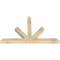 Ekena Millwork Saratoga Rough Sawn Timber Gable Bracket, Douglas Fir, 60"W x 38"H x 4"D x 4"F, 15/12 Pitch GBW060X38X0404SAR00RDF - alternate 2